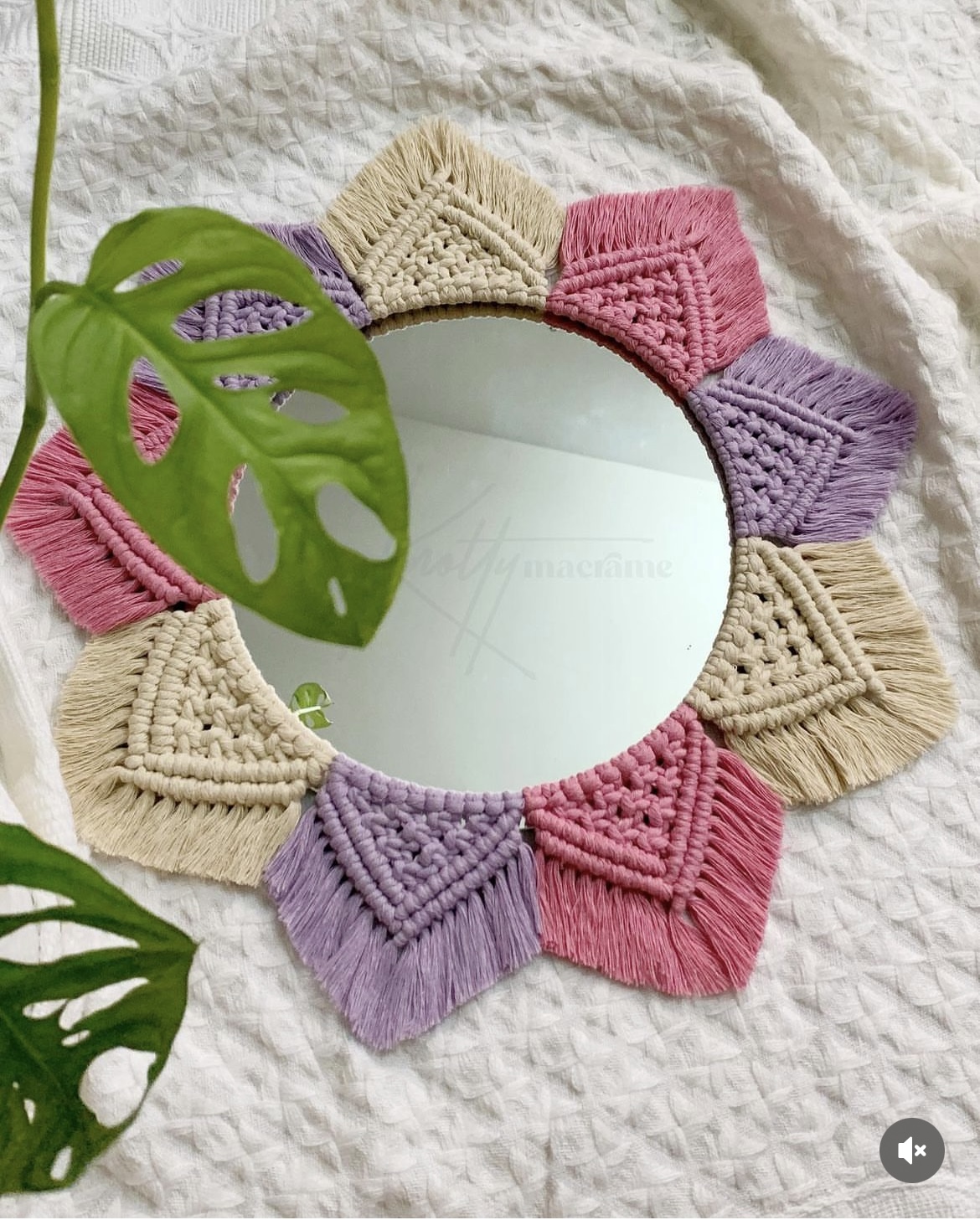 macrame mirror -111-knotty macrame
