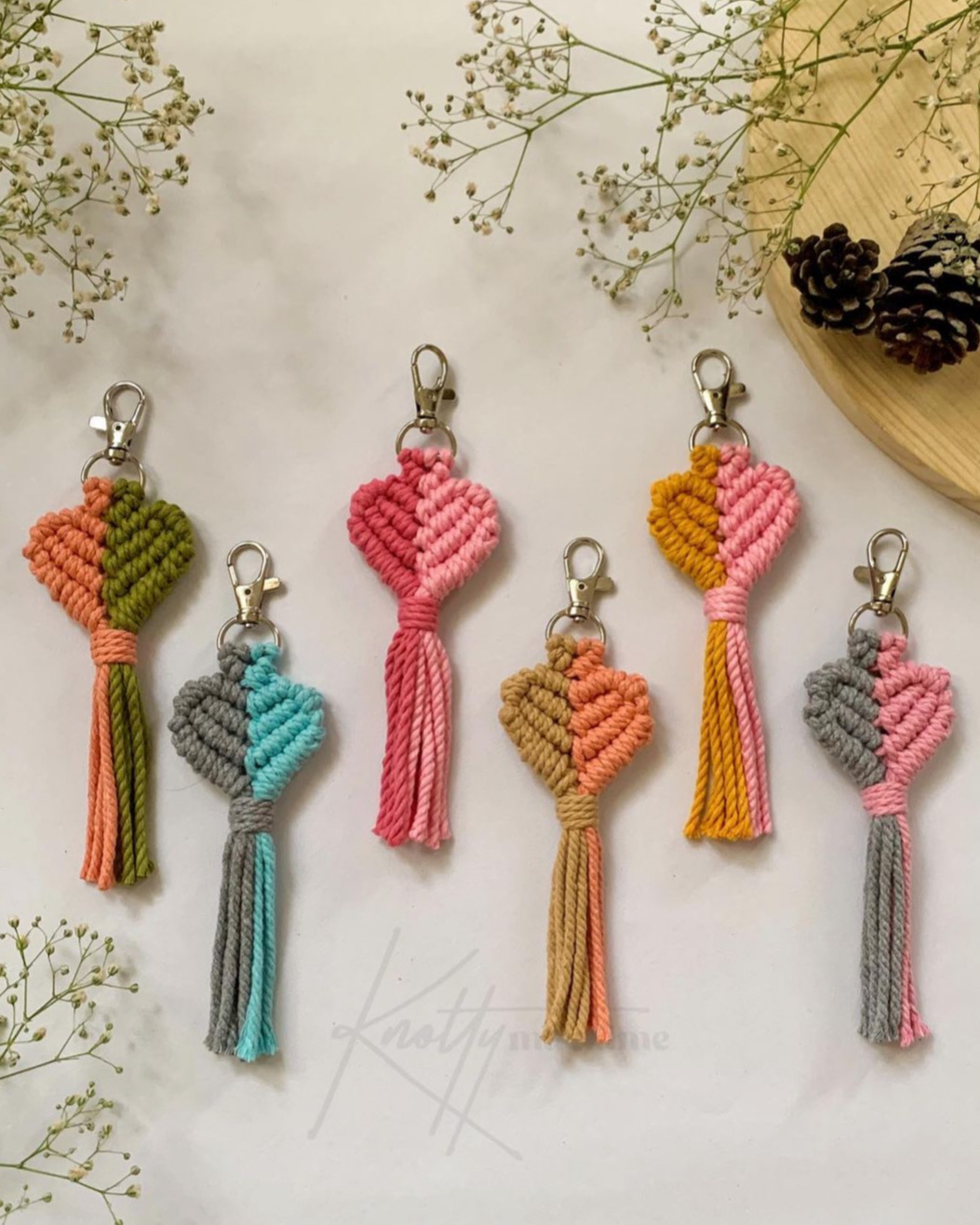 Macrame Heart 3 - Knotty Macrame